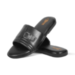 Black Leather Sandal For Men SB-S1167
