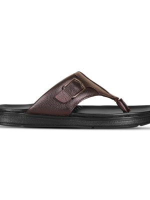 Chocolate Leather Sandal For Men SB-S1173