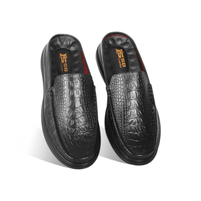 Croco Pattern Leather Half Shoes SB-S1170