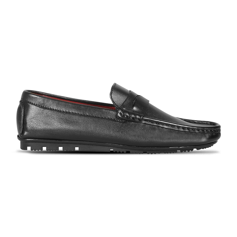Classic Black Leather Loafer For Men SB-S1171