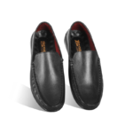 Black Leather Casual Shoes For Men SB-S1165