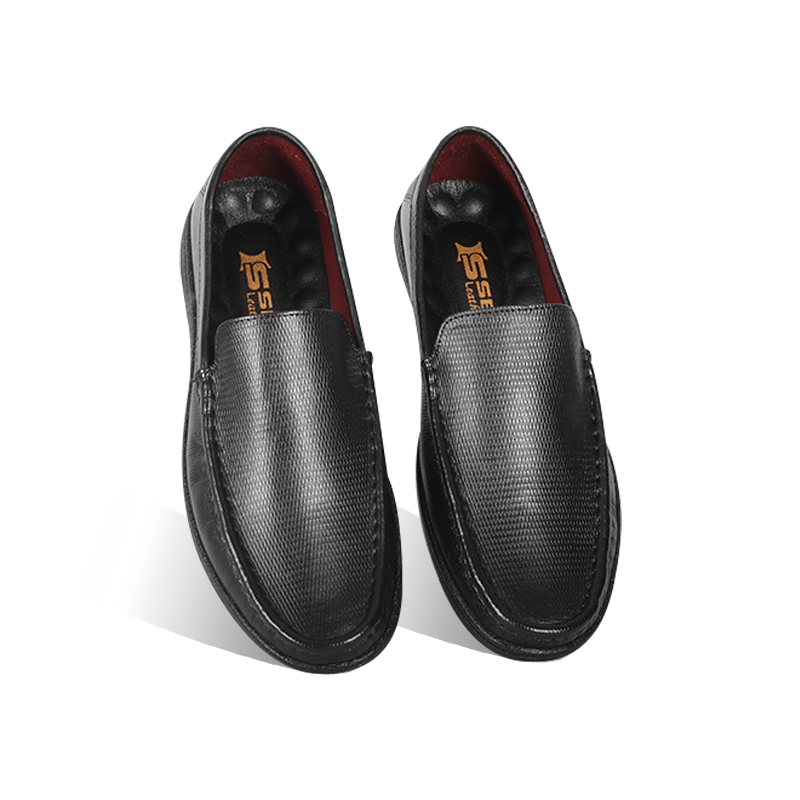 Classic Black Comfort Casual Loafer Shoes SB-S1166