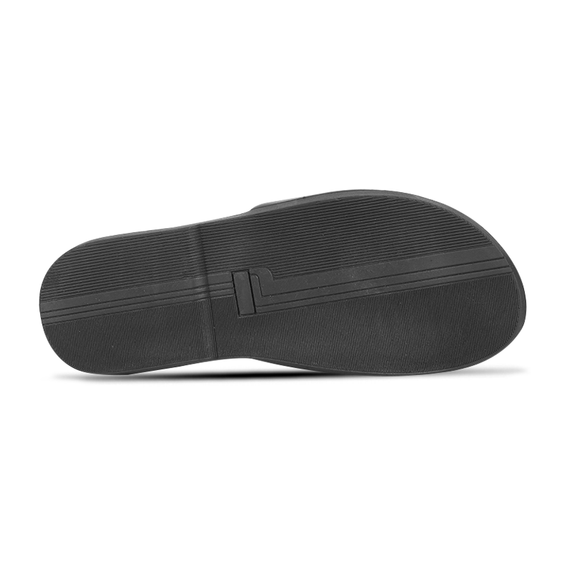 Black Leather Sandal For Men SB-S1167