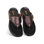 Chocolate Leather Sandal For Men SB-S1173