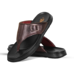 Chocolate Leather Sandal For Men SB-S1173