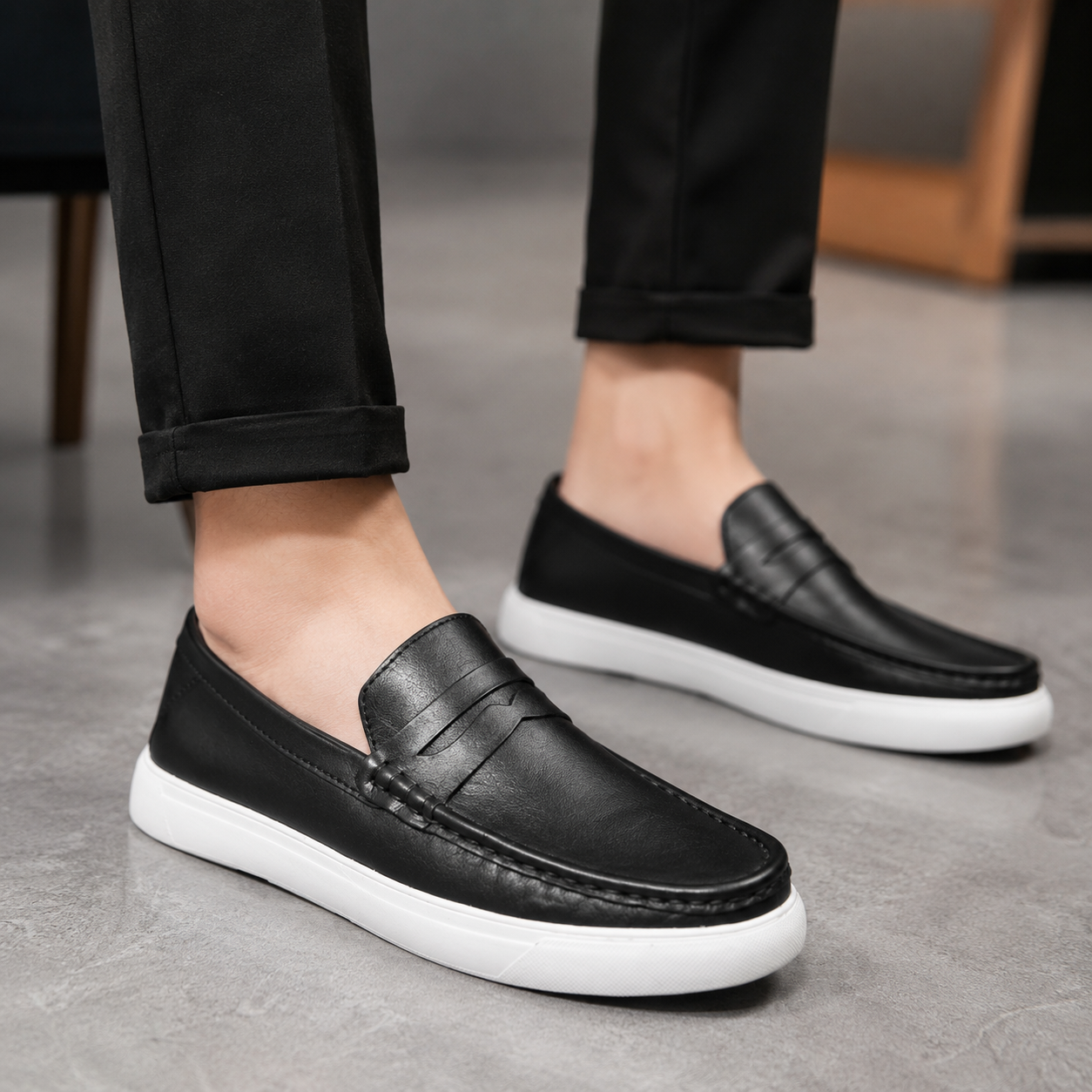 Casual Comfort Leather Shoes For Men SB-S1163