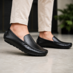 Black Leather Loafer For Men SB-S118