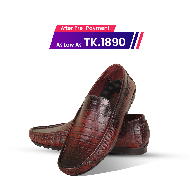 Crocodile Pattern Leather Loafer SB-S1085