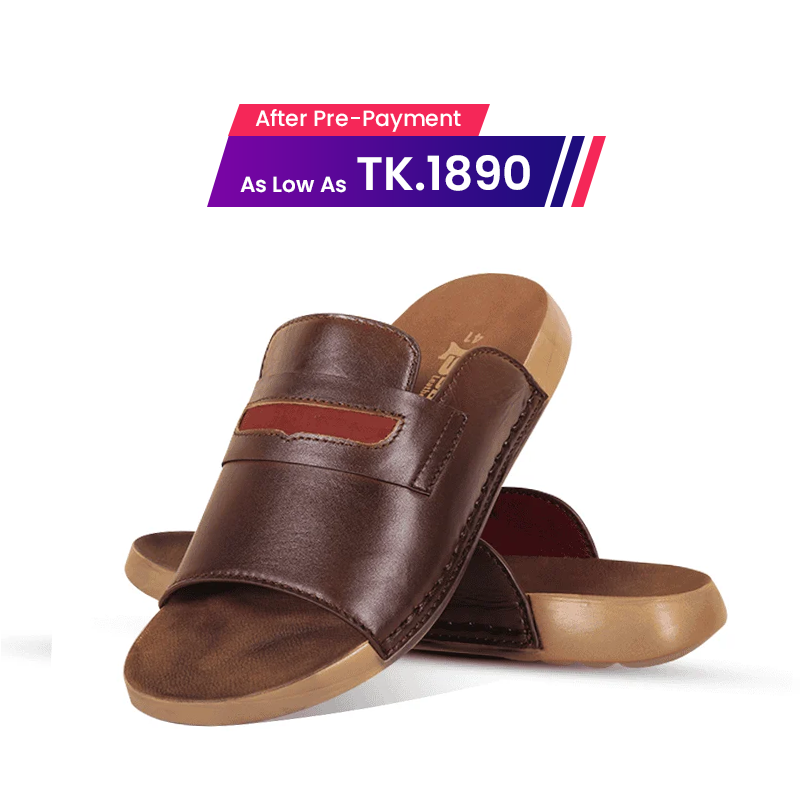 Leather Slide Sandal For Men SB-S1139