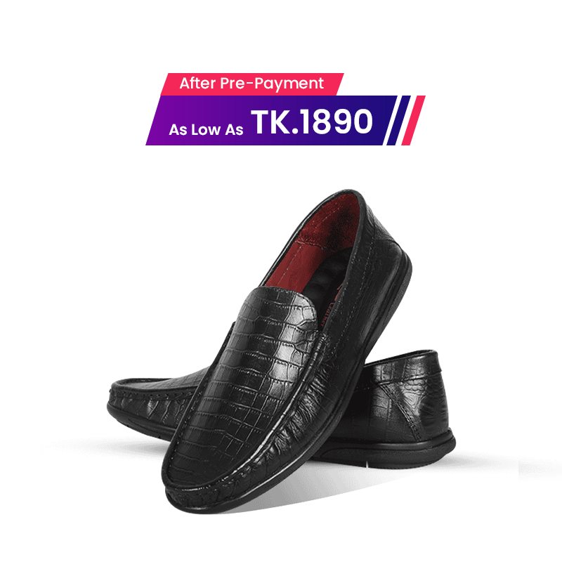 Crocodile Pattern Leather Casual Loafer Shoes SB-S1148