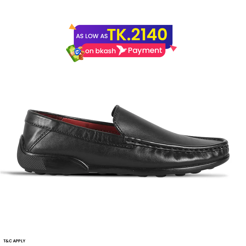 Black Leather Casual Shoes For Men SB-S1165