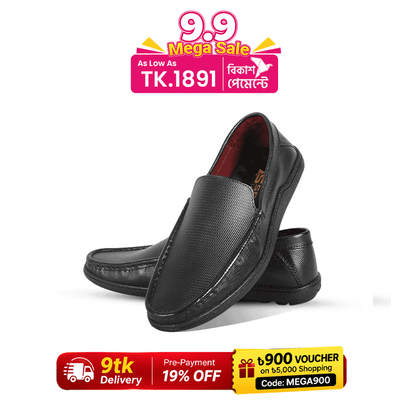 Classic Black Comfort Casual Loafer Shoes SB-S1166