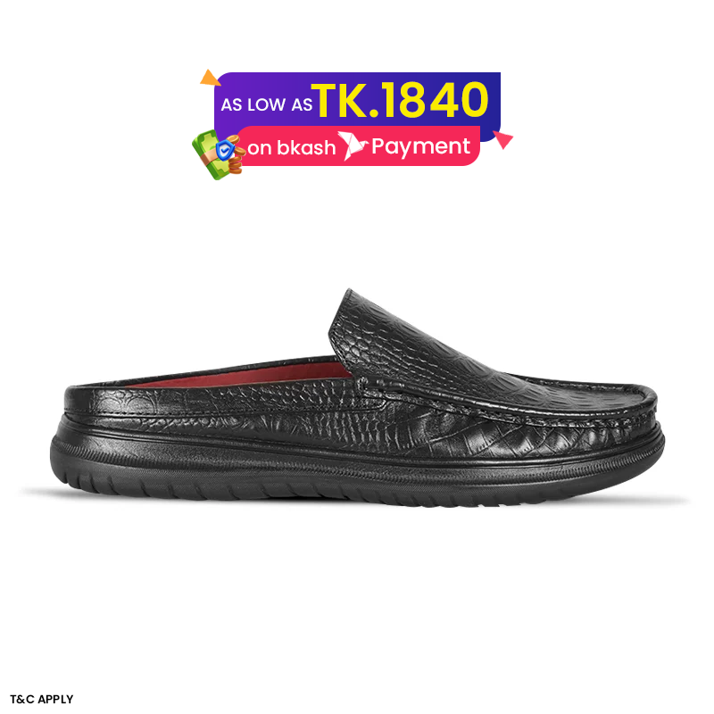 Croco Pattern Leather Half Shoes SB-S1170