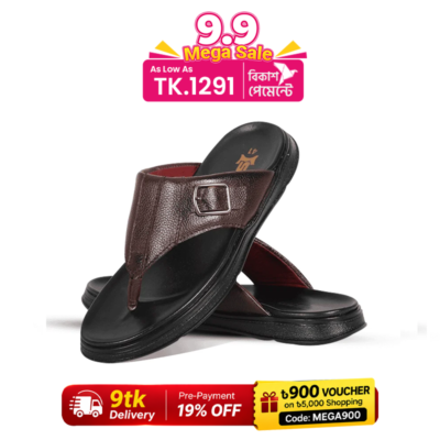 SSB Comfort Leather Sandals Shoe For Men S1173