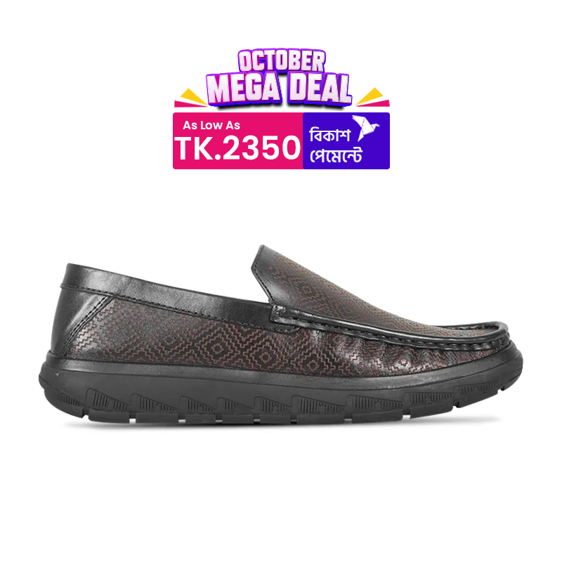 Laser Cut Patterned Leather Casual Shoes S1204