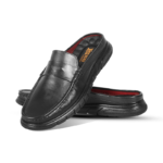 Classic Black Leather Half Shoes S1179