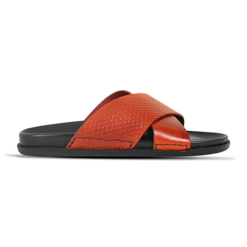 Cross Strap Leather Sandal S1190