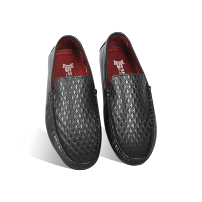 Diamond Pattern Leather Loafer SB-S1177