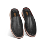 Embossed Design Comfort Leather Half Shoes S1184