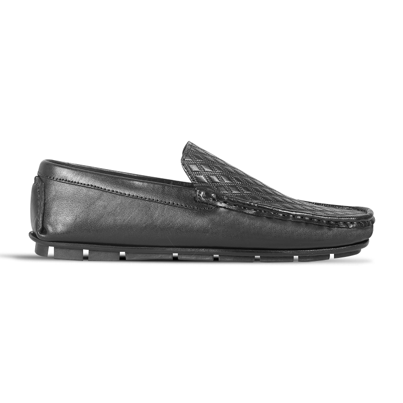 Diamond Pattern Leather Loafer SB-S1177
