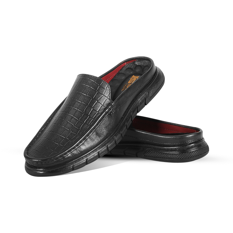 Croco Embossed Design Comfort Half Shoes S1185