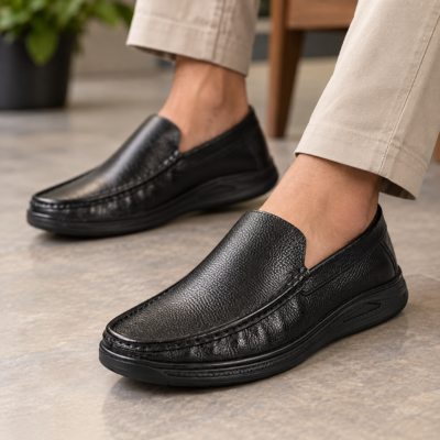 Classic Black Comfort Casual Shoes S1181