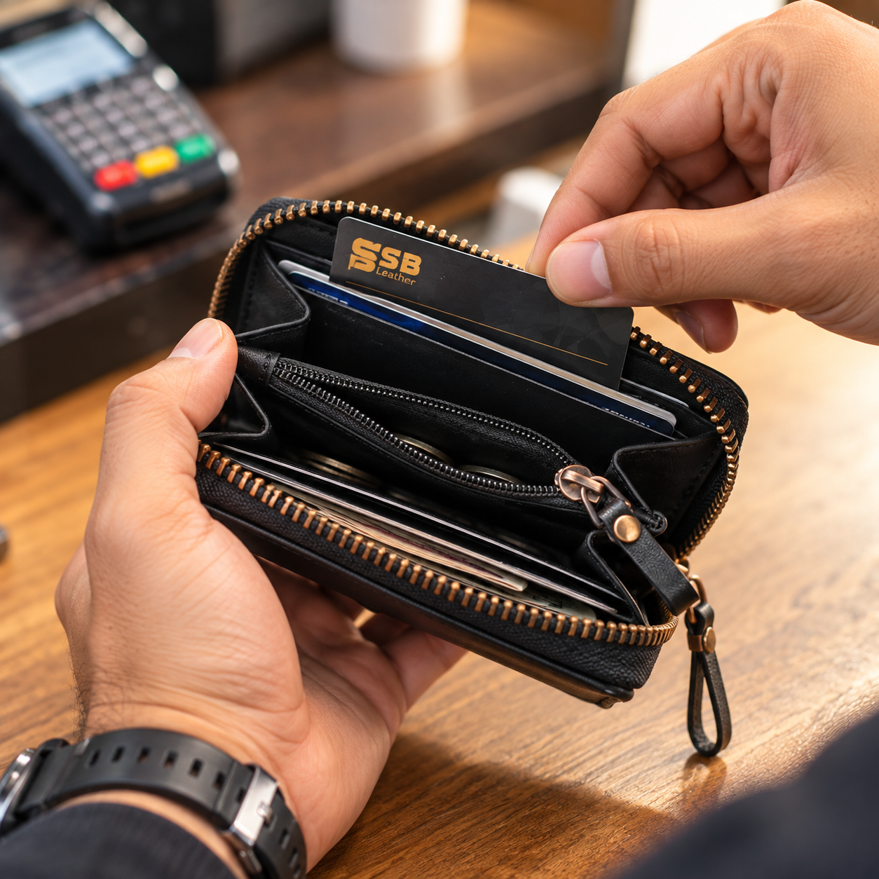 SSB Unisex Compact Multi-Purpose Zip Wallet W245