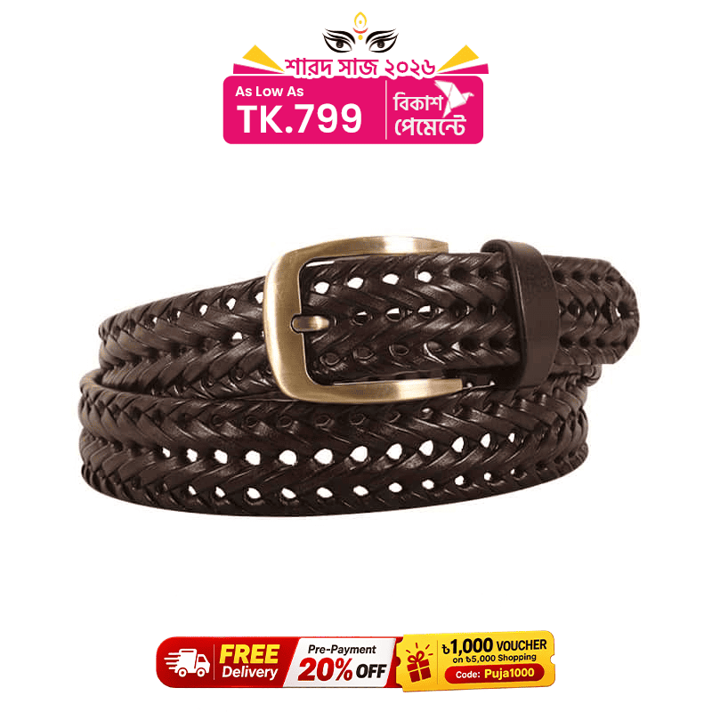 Modern Plaited Leather Belt For Men SB-FB140