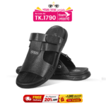 Black Leather Sandal For Men SB-S1176