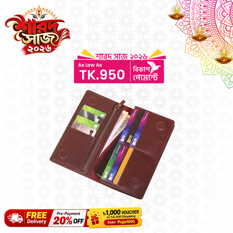 Agun Multifunctional Leather Long Wallet SB-W247
