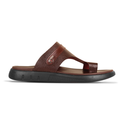 Classic Black Leather Sandal For Men S1206