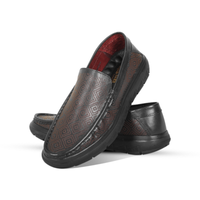Laser Cut Patterned Leather Casual Shoes S1204