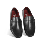 Classic Black Leather Loafer For Men S1196