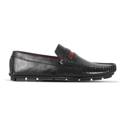 Classic Black Leather Loafer For Men S1197