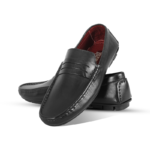 Classic Black Leather Loafer For Men S1196