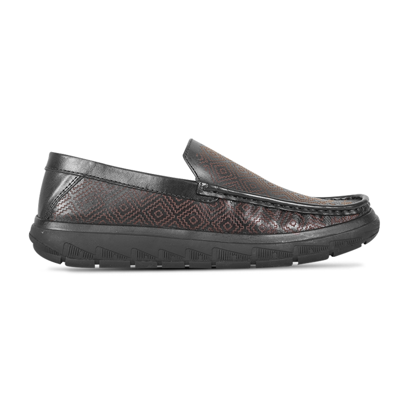 Laser Cut Patterned Leather Casual Shoes S1204
