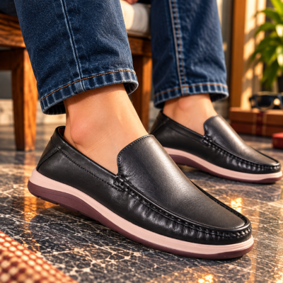 Casual Comfort Leather Shoes For Men S1203 - Image 2
